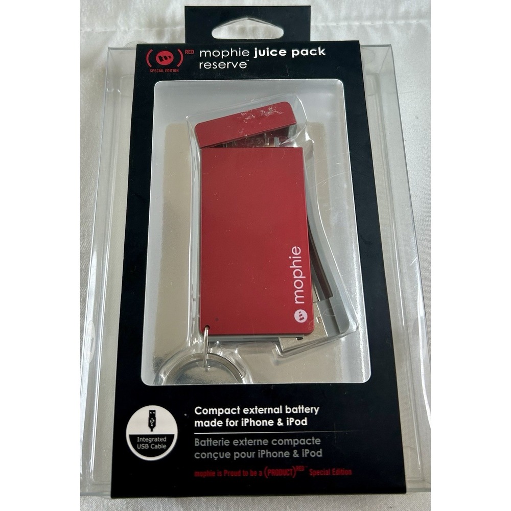 mophie (PRODUCT)RED Special Edition 700mAh Power Bank for iPhone/iPod LED